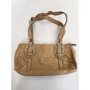 Croft & Barrow Small Shoulder Bag Purse Patent Leather Interior Pockets Animal